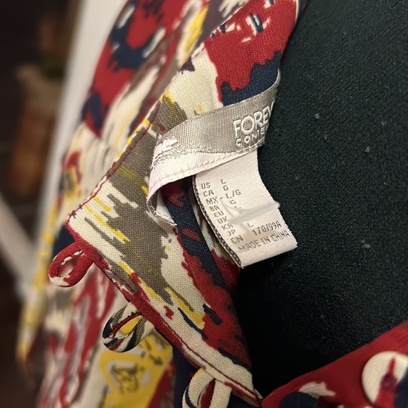 Forever21 Boho 3/4 Sleeve Maxi Dress Size Large - Picture 12 of 13